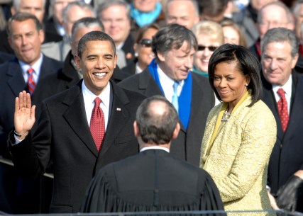 http://en.wikipedia.org/wiki/File:US_President_Barack_Obama_taking_his_Oath_of_Office_-_2009Jan20.jpg